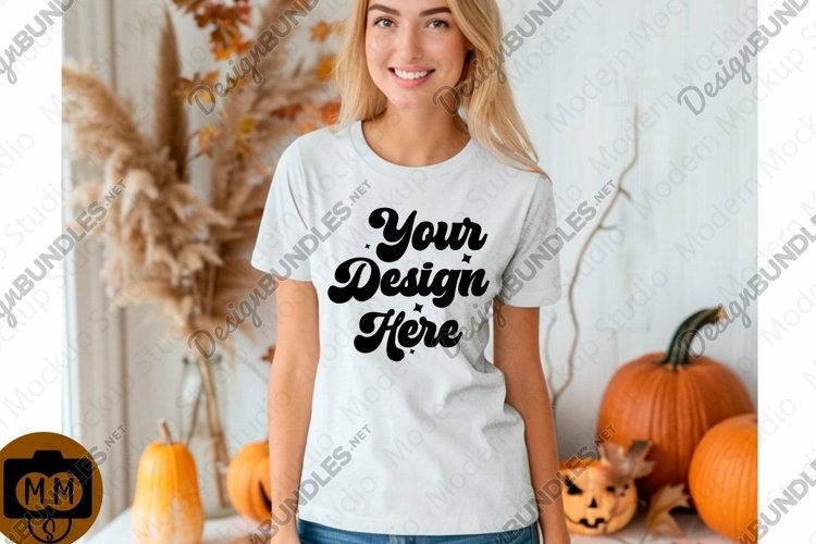 White Tshirt Mockup Image 8