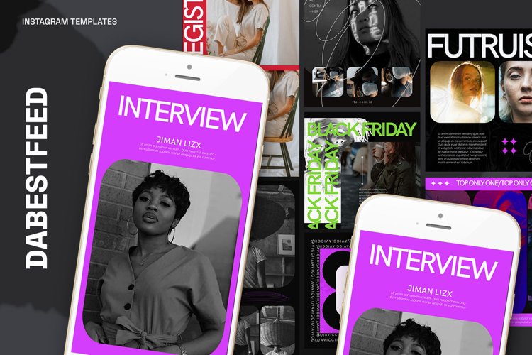 Dabestfeed Instagram Templates example image 1