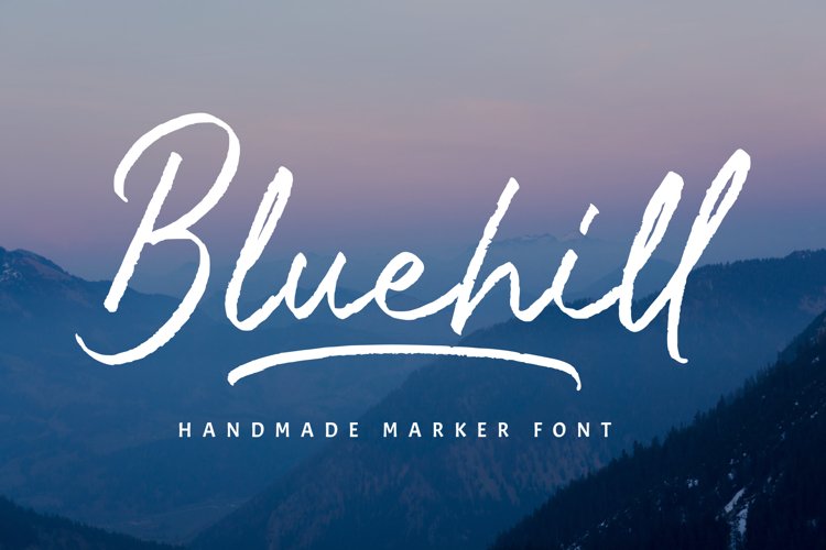 Bluehill - Marker Font example image 1