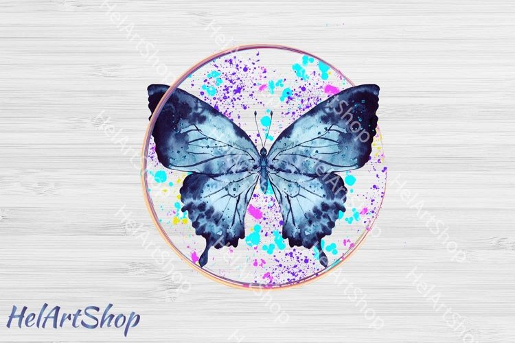 Butterfly sublimation png, Watercolor png, Summer Png example image 1