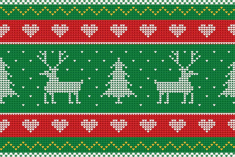 Nordic Knitted Christmas Pattern