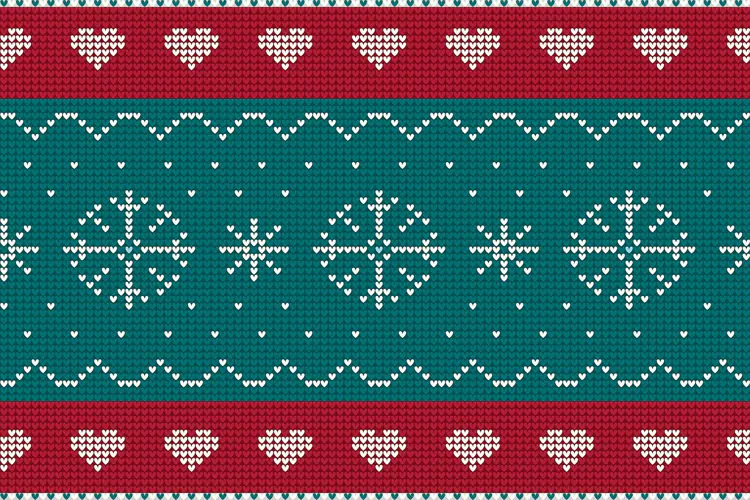 Nordic Knitted Christmas Pattern