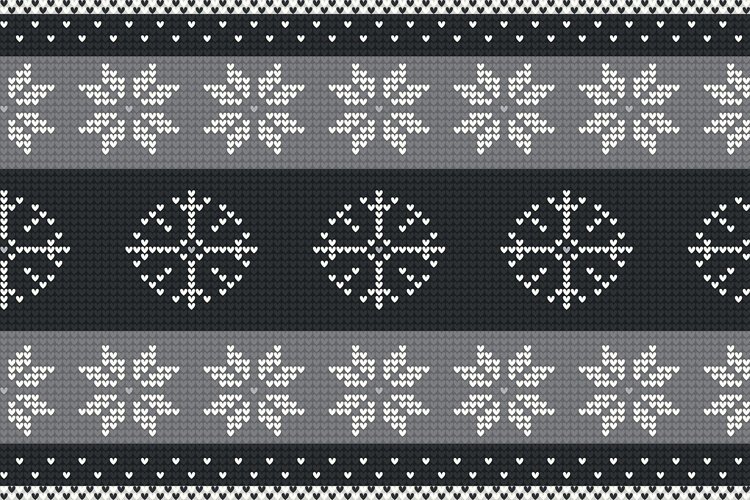 Nordic Knitted Christmas Pattern example image 1