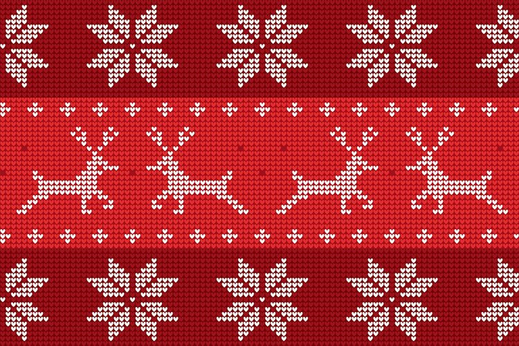 Nordic Knitted Christmas Pattern example image 1