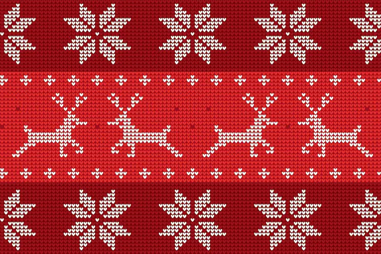 Nordic Knitted Christmas Pattern