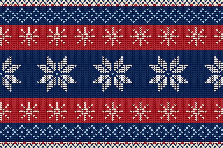 Nordic Knitted Christmas Pattern example image 1