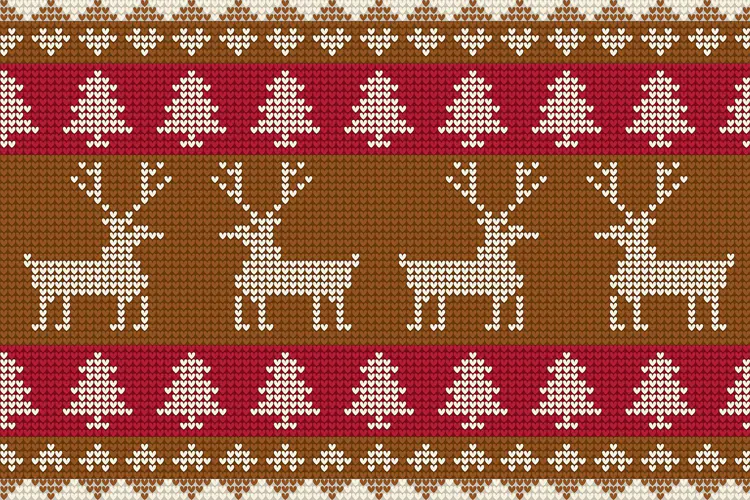 Nordic Knitted Christmas Pattern