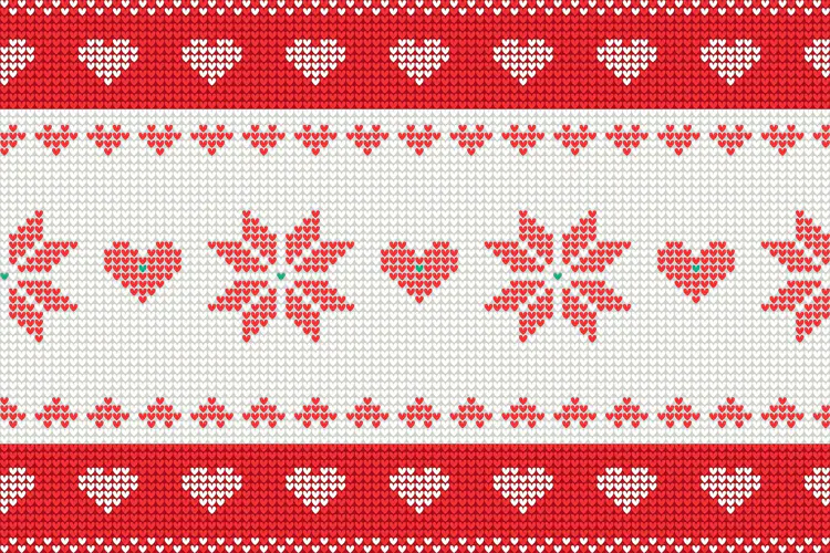 Nordic Knitted Christmas Pattern
