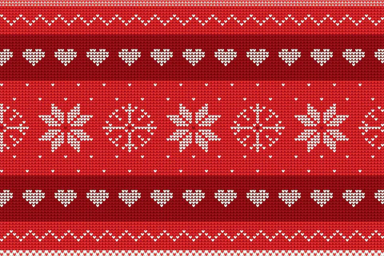 Nordic Knitted Christmas Pattern