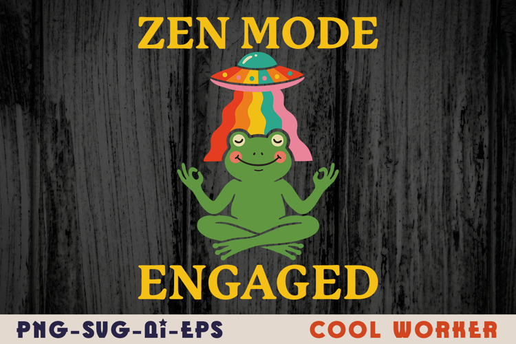 Funny Yoga Frog Design