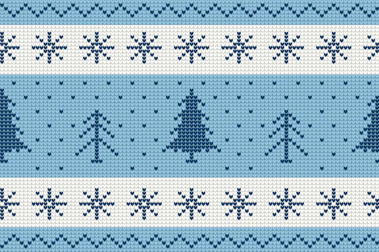 Nordic Knitted Christmas Pattern