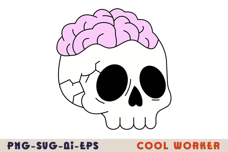Skull with Exposed Brain