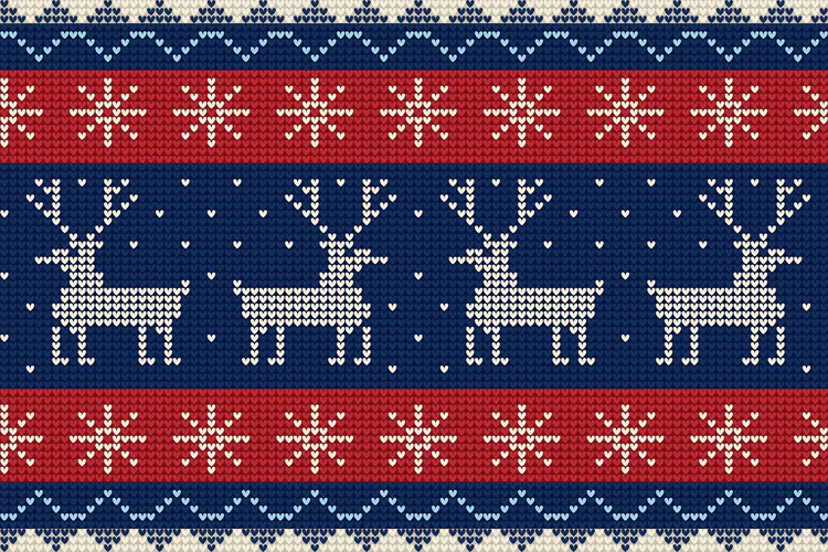 Nordic Knitted Christmas Pattern