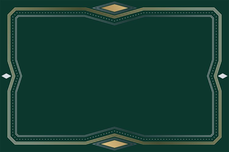 Luxury Art Deco Gold Frame Border example image 1