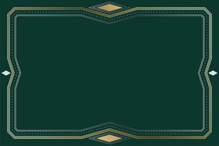Luxury Art Deco Gold Frame Border
