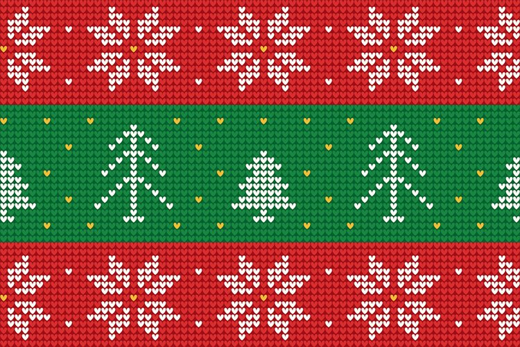 Nordic Knitted Christmas Pattern example image 1