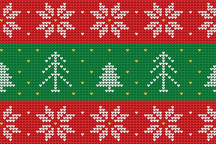Nordic Knitted Christmas Pattern
