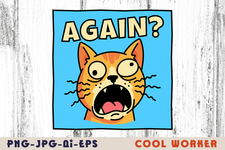 Funny Screaming Cat PNG