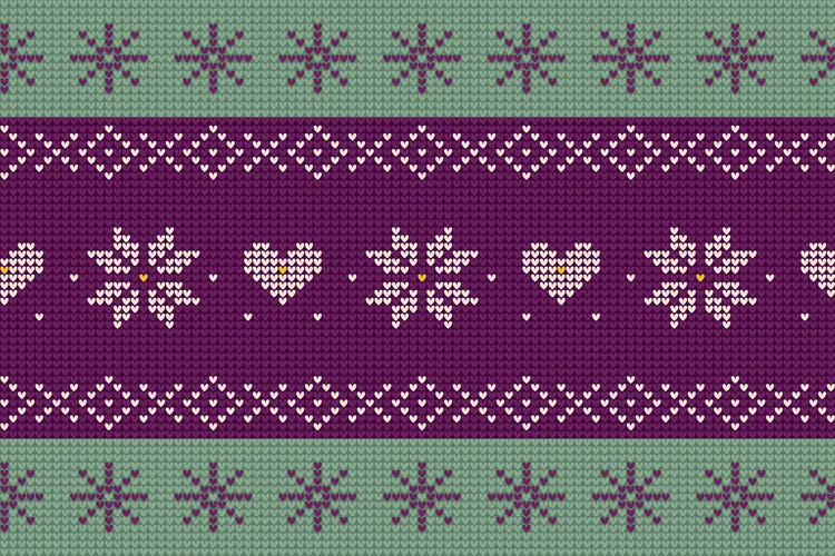 Nordic Knitted Christmas Pattern