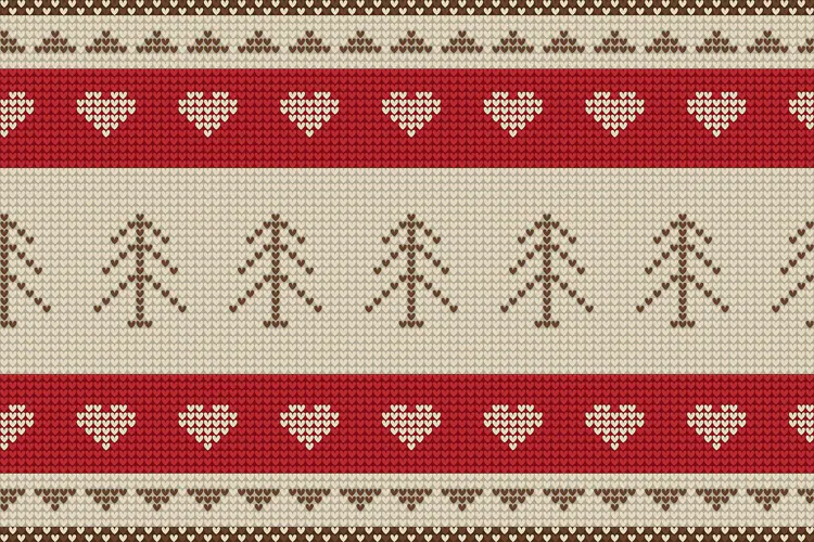 Nordic Knitted Christmas Pattern