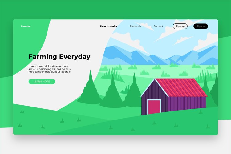 Farming Everyday Banner & Landing Page example image 1