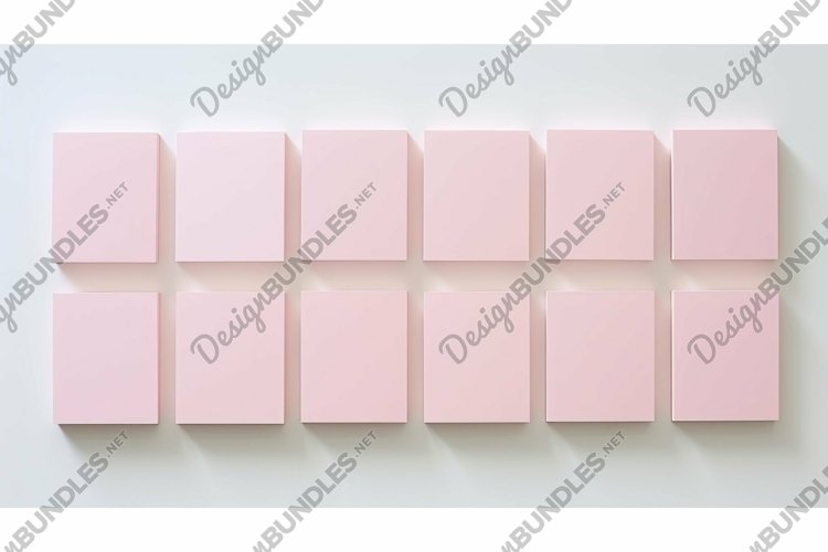 design pink business cards example image 1