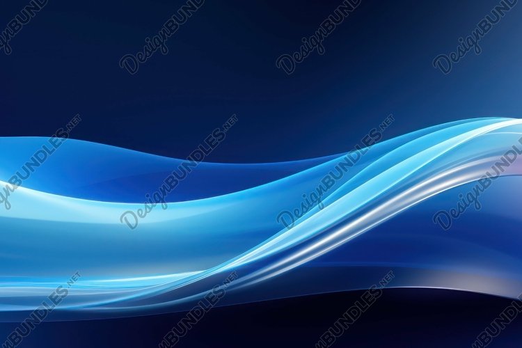 Blue Waves Background Wallpaper
