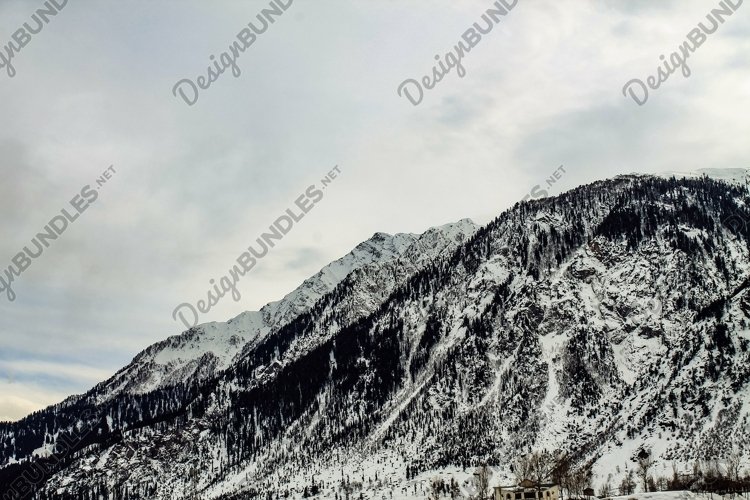 View of the rocky mountain with snow in Malam Jabba & Kalam example image 1