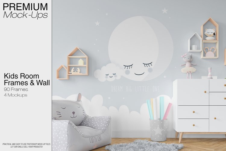 Kids Room - Wall & 90 Custom Frames example image 1