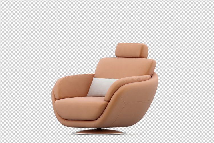Isometric Arm Chair 3D isolated render