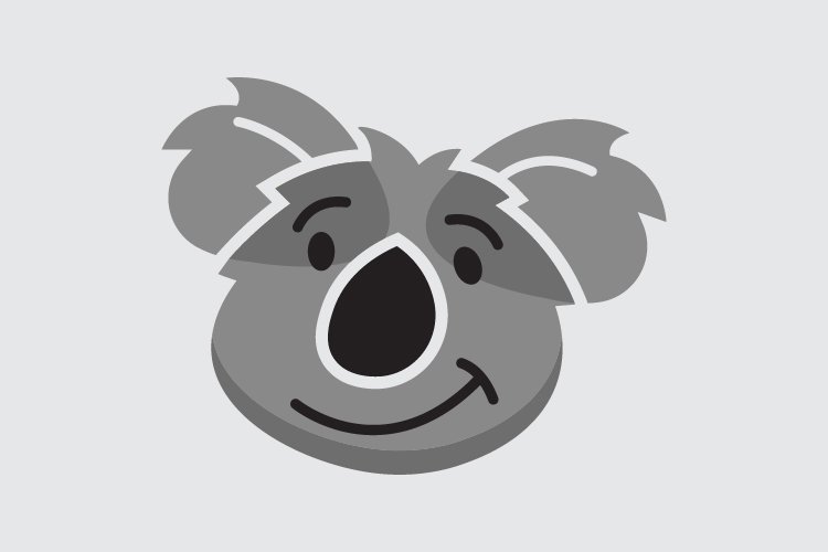 Koala face logo template vector - Eps 10 example image 1