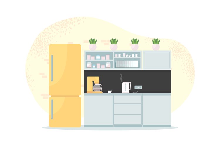 Refrigerator Clipart Image 12