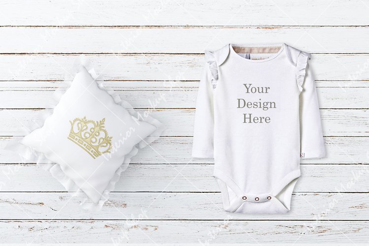 Baby Bodysuit Mockup, Baby Mockup / 188 example image 1