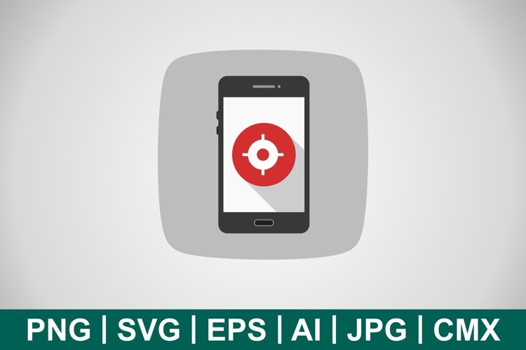 Vector GPS Mobile Application Icon example image 1