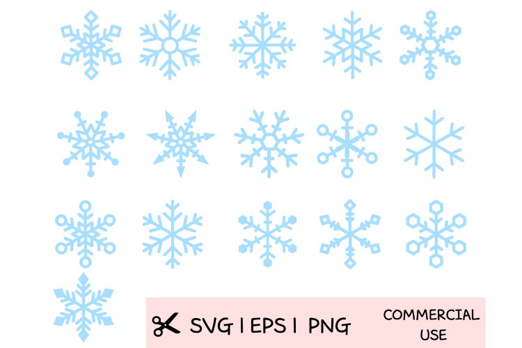 Winter Snowflake SVG Bundle | Layered Christmas Snowflakes