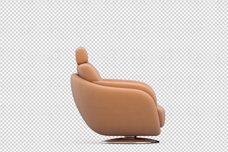 Isometric Arm Chair 3D isolated render