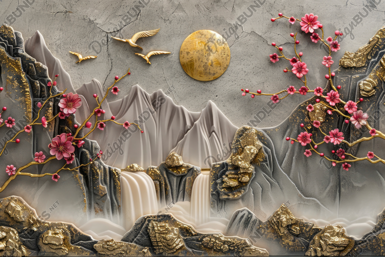 Stucco Molding Background Wallpaper