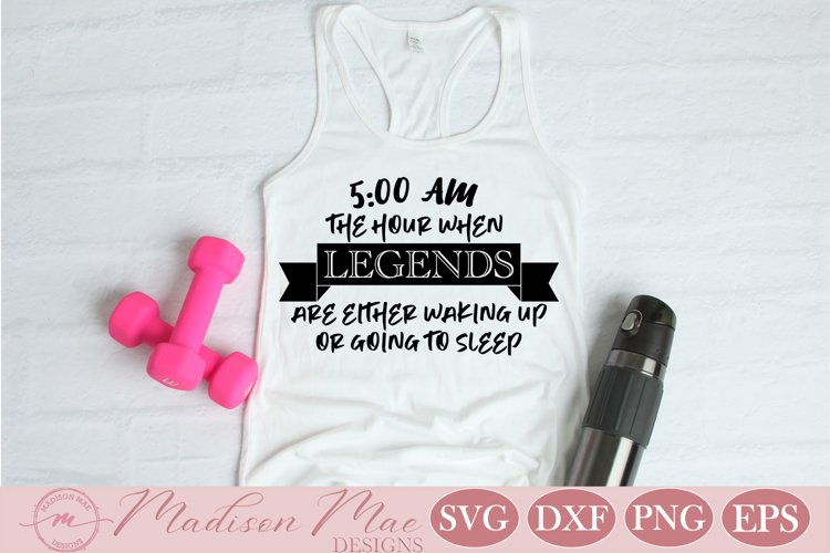 Fitness Motivation Quote SVG, Workout Inspirational Quote example image 1