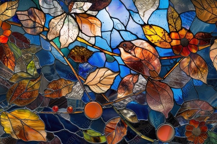 Stained Glass Texture Image 23