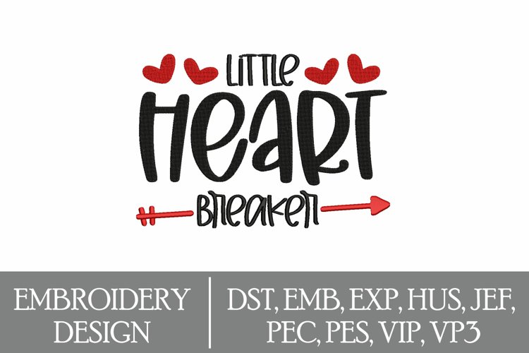 Valentine's Day Machine Embroidery Design example image 1