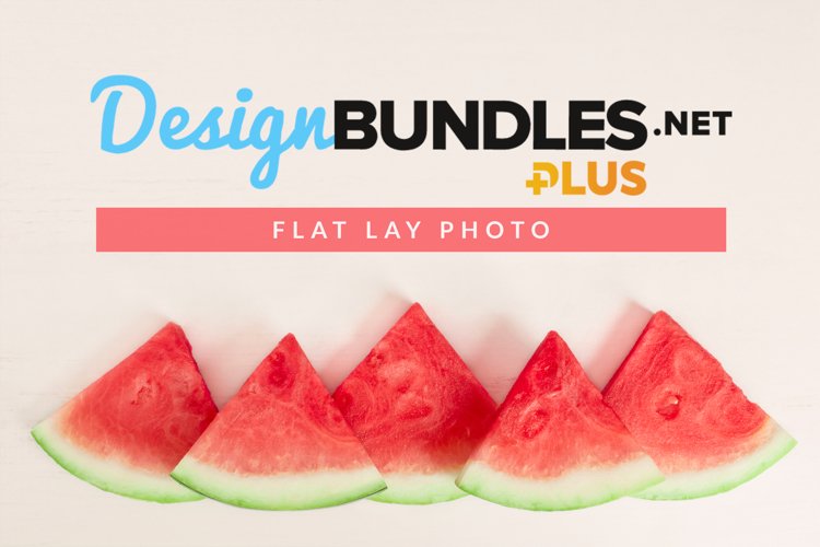 Watermelons Flat Lay Photo example image 1