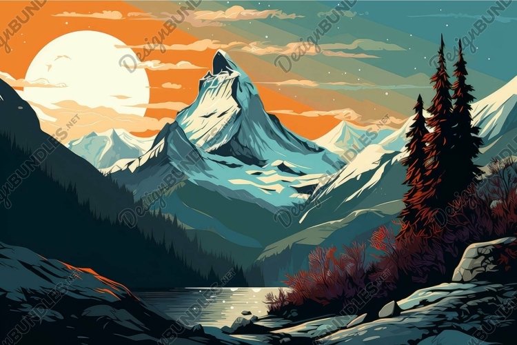 Mountains Clipart Image 23