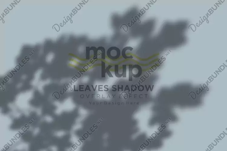 Leaves Shadow Overlay Effect Mockup