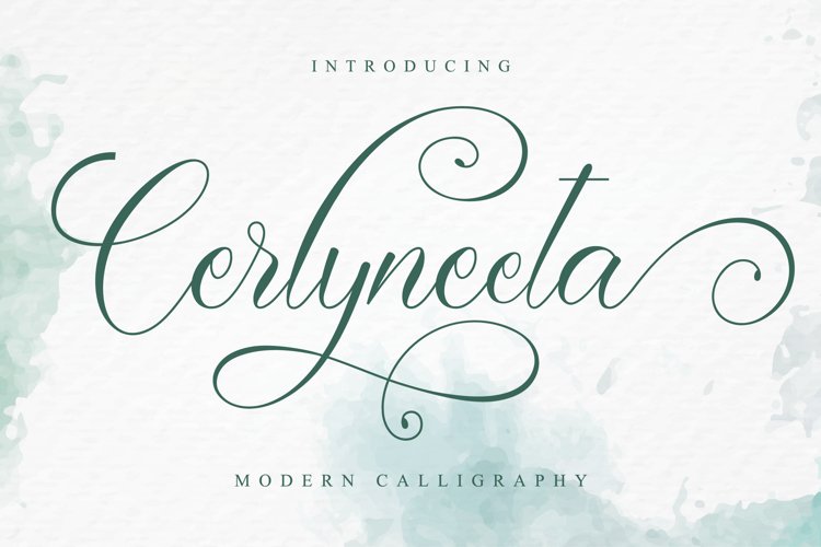 Cerlyneeta - Romantic Calligraphy Font example image 1