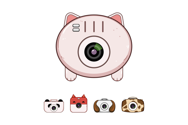Cute animal shaped toy cameras for children