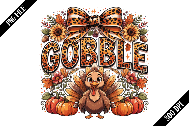 Thanksgiving Gobble Coquette PNG Designs