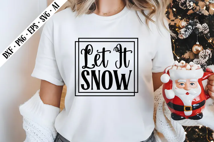 Let It Snow Svg, Christmas Svg Designs