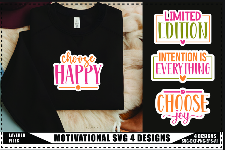 Motivation Svg 4 Designs, Self Love Motivation Svg