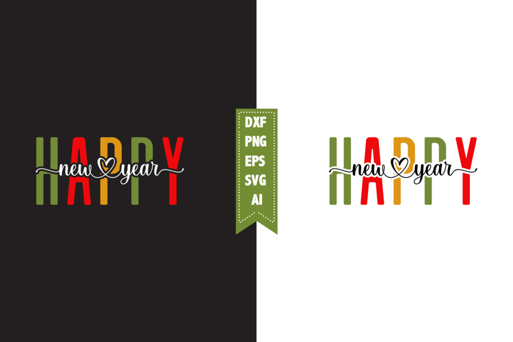 Happy New Year Svg Designs