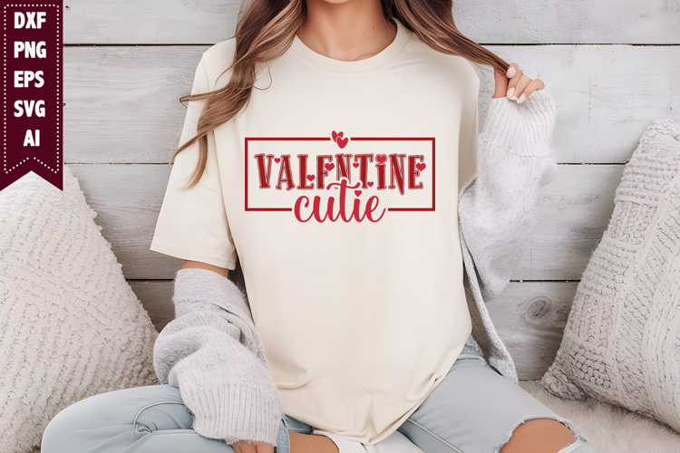 Valentine Cutie Svg, Valentines Day Svg Designs